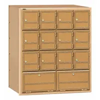 Mailbox: Not USPS Master Lock Compliant, 14 Doors, Horizontal, 26 1/2 in H x 23 1/2 in W x 15 in D (MPN 2114RL)