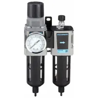 WILKERSON Filter/Regulator/Lubricator: 3/8 in NPT, 70 cfm, 150 psi Max Op Pressure, 5 micron (MPN D18-03-FKG0B)