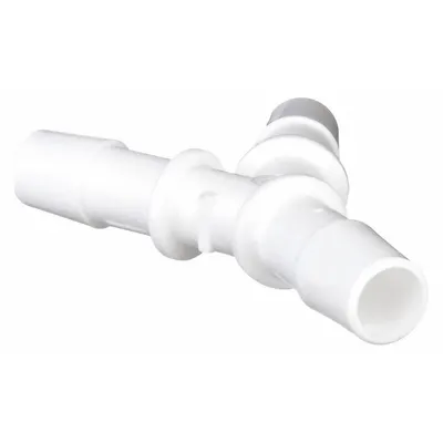 ELDON JAMES Barbed Wye: 1/8 in ID x 1/8 in ID x 1/8 in ID size, Barbed x Barbed x Barbed - Standard Polypropylene Barbed Tube Fittings