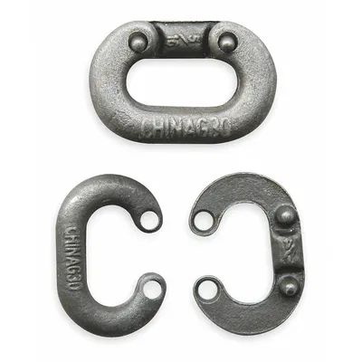 Dayton Connecting Link: Connecting Link, Steel, 2 21/32 in Overall Lg, 1 23/32 in Overall Wd - Connecting Links