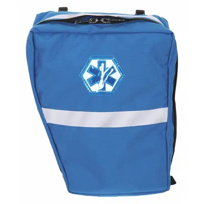R&B FABRICATIONS Pannier Bag, Blue Cordura Nylon, 7x12x15 in, RB-1363-RB - Medical Pannier Bags