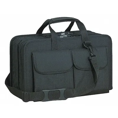 PLATT 689ZT Nylon Wide-Mouth Tool Bag, Black, 49 Pockets - Nylon Wide-Mouth Tool Bags