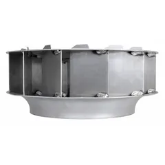 This Dayton wheel is a replacement component for HVACR fans, filters, and ventilation systems. It is compatible with manufacturer part numbers including GB-120, 16D523, 16D540, 2RB63, 4YU94, 5DVL4, 5DVL7, 5TCL5, and CUBE-120. The wheel is used to restore airflow in commercial and industrial air-moving equipment.
