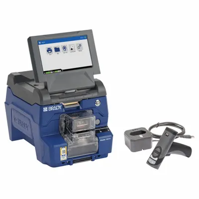 BRADY Desktop Printer: Ethernet/USB, 300 dpi Printhead Resolution, 1,000 Max Labels/Day - Wraparound Label Printer & Applicator