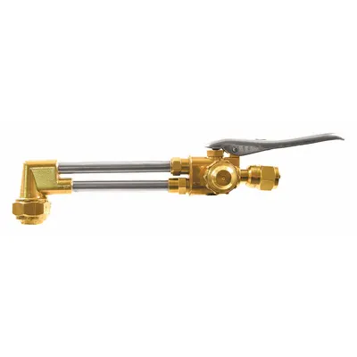 UNIWELD Cutting Attachment: 8 in Lg, 90° Head - Victor-Style Cutting Attachments