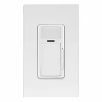 LEVITON Smart Sensor: Fluorescent/LED, Passive Infrared (PIR), 120V AC, 4 1/2 ft Max Mounting Ht (MPN ODP10-I1W)