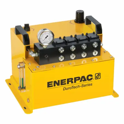 ENERPAC Air Hydraulic Pump: 1,920 psi Max. Op Pressure - Air-Operated Hydraulic Workholding Pump Units
