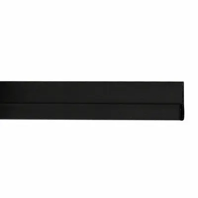 ACROVYN PETG Wall Panel Edge Cover, Black, 0.04 in Thick, 10 ft Length - PETG Wall Panels & Coverings Trim