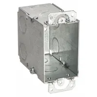 RACO Electrical Box: Steel, Steel Material & Nominal Size, 1 Gangs, 3 1/2 in Box Dp, 2 in Box Wd (MPN 590)