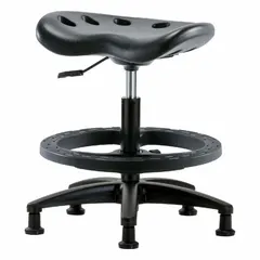Polyurethane Lab Stool with Fiberglass Base, Height Range 19 to 26-1/2 in