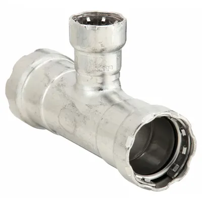 VIEGA MEGAPRESS Potable Water Stainless Steel Press Tee Fitting - Potable Water Stainless Steel Press Fittings
