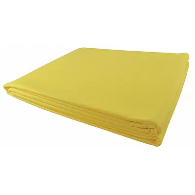 MEDSOURCE Emergency Blanket: Poly-Foam, Yellow, 58 in Wd - High-Visibility Disposable Blankets