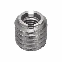 Heavy wall self-locking thread insert with 1/4"-28 UNF internal thread and 7/16"-14 UNC external thread. Features 2B internal and 2A external thread fits. Compatible with 7/16"-14 tap. Used to repair or reinforce tapped holes in metal, plastic, or wood. Sold as a 5-pack