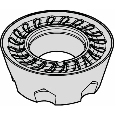 WIDIA Round Milling Insert: RDPT1204M0SMMX (MPN 6412897) - Round (R) Indexable Milling Inserts