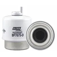 BALDWIN FILTERS Fuel Filter: Cartridge, 4 1/2 in Overall Lg, 3 5/16 in Outside Dia, Cellulose (MPN BF7675-D)