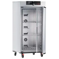 Refrigerated forced-air incubator with 13.7 cu ft capacity and digital controls. Provides precise temperature control for incubation and storage of samples requiring stable cool or warm conditions. Suitable for microbiology, pharmaceutical, and research laboratories.