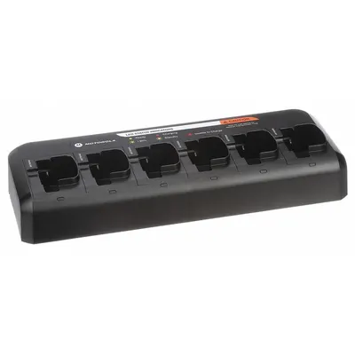 MOTOROLA Multi-Unit Charger: Fits Motorola, For CP/PR/R2 Series, 6 Radios Charged - Motorola-Compatible Chargers
