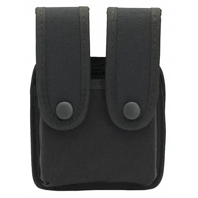 UNCLE MIKES UNCLE MIKE'S Magazine Pouch: Black, Nylon, 2 in x 6 in, Snap Closure - Duty Equipment Pouches