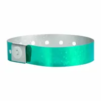 ID Wristband: No Legend, 10 in Overall Lg, 5/8 in Overall Wd, Plastic, Blue, 500 PK (MPN P1H-13)