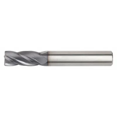 WIDIA HANITA Corner Chamfer End Mill: Carbide, TiAlN Coated, 4 Flute, 12 mm Mill Dia - General Purpose Carbide Corner-Chamfer End Mills
