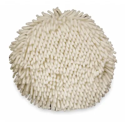 TOUGH GUY Scouring Pad: Pad, Microfiber, 9 in Outside Dia, White - Vehicle Wash & Drying Pads & Chamois