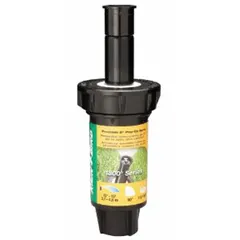 Quarter-circle pop-up spray head for watering shrubs and ground cover. Delivers 0.65 to 0.92 gpm at 15 to 30 psi with a throw radius of 12 to 15 ft. Suitable for residential and commercial irrigation systems.