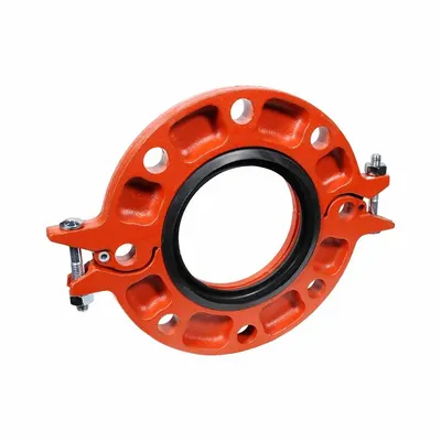 GRUVLOK 5 in Grooved Pipe Flange, Ductile Iron, NBR Seal, 300 psi - Grooved Pipe Flanges
