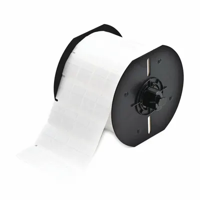 BRADY Wraparound Label: 15/16 in x 3/4 in, Vinyl, White (Matte) - Brady Precut Label Rolls