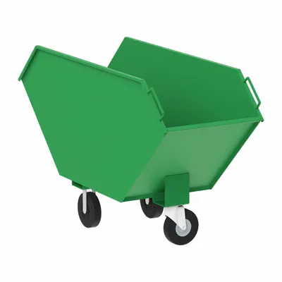 VALLEY CRAFT General Purpose Hopper Truck, 11 cu ft, 1500 lb, Green - General Purpose Hopper Trucks