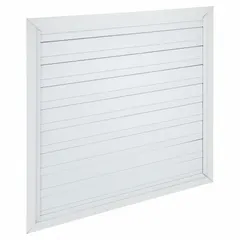 Horizontal-mount backdraft damper for ceiling or roof ventilation systems. Single-panel aluminum construction with 38 in height, 38 in width, and 1 5/8 in depth. Supports horizontal airflow up to 2250 fpm. Prevents reverse airflow in exhaust applications.
