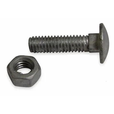 OEM Carriage Bolts: Steel, Includes: Hex Nuts, - Fence Hardware