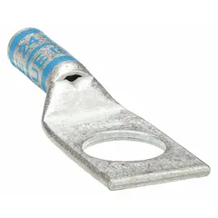This one-hole compression lug is designed for terminating 6 AWG stranded copper wire to a 1/2 in stud or bus bar. Made of copper, the long-type body provides a secure connection in electrical panels and switchgear.
