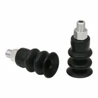SCHMALZ Vacuum Pad Assembly: 2.5 Folds, M5, 15.5 mm Pad Dia, NBR, 55 A, Black, 27.8 mm Pad Ht (MPN 10.01.06.00025)