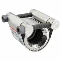 Bolted Coupling: Polished 316 Stainless Steel, For Axial, 3/4 in Connection (MPN G20000-SI)