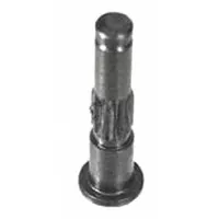 This rear axle is a replacement component for upright vacuum cleaners. It supports the wheel assembly to enable smooth mobility during operation. The axle helps maintain wheel alignment and reduces strain on the vacuum chassis