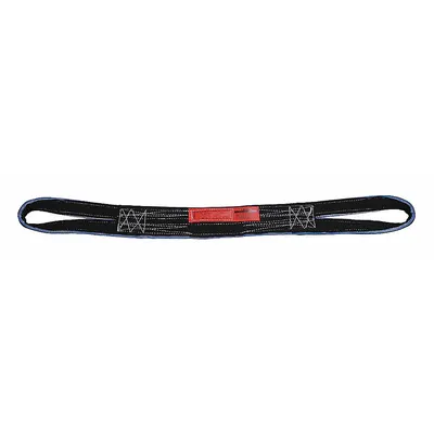 LIFT-ALL Web Sling: Type 6, Polyester, 1 Plies, 5 ft Sling Lg, 9 in Eye Lg - Abrasion-Resistant Polyester Reverse-Eye Web Slings