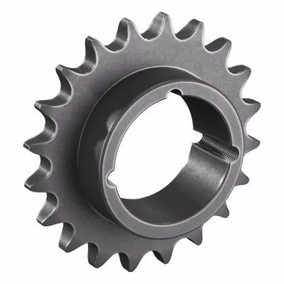 TRITAN Bushed Roller Chain Sprocket: For 80 Chain, 20 Teeth, 6.392 in Pitch Dia - Size 80 Bushed-Bore Roller Chain Sprockets