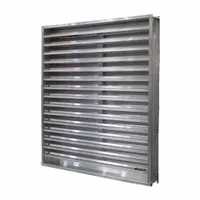 Wind Driven louver: Hat Channel, Flush Mount, 11 1/2 in H, 11 1/2 in W, Aluminum, 400 cfm / 512 cfm (MPN DCFL-D-4 1212)