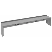 TENNSCO Electronic Riser: 72 in Overall Wd, 10 in Overall Dp, Gray, Carbon Steel, Steel, 12 in (MPN REI-1072-WK-1)