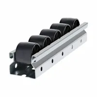 FLEXPIPE Roller Track: Roller Track, Cold Rolled Steel, 96 in Lg, 28 mm For Pipe Size, Plastic (MPN R40-RT96)