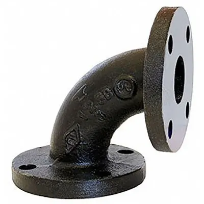 ANVIL Metal Pipe Elbow: 8 in x 8 in, Flange x Flange, Class 125, 175 psi @ 150° F - Low-Pressure Flanged Pipe Fittings