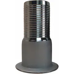 This steel x steel combination nipple features a hose barb on one end and a flange on the other, sized 1 in x 1 in for use with 1 in hose I.D. It is designed for multipurpose transfer of air, water, and chemicals in industrial fluid handling systems.
