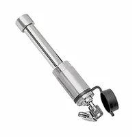 This REESE coupler lock features a dogbone-style design for securing trailer couplers. It is finished in silver and includes a rubber cover to protect the lock from weather and debris. Suitable for Vehicle Class III applications
