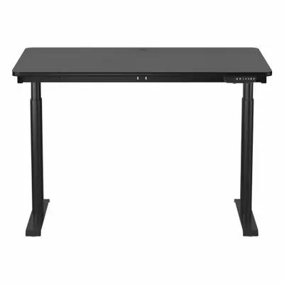 VERSADESK Electric Adjustable-Height Desk, 48 x 30 in, Black Laminate/Steel - Electric Adjustable-Height Desks