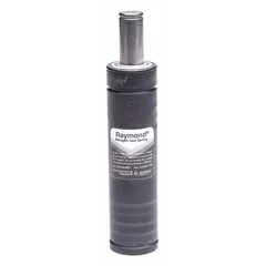 Gas spring providing 2,700 lbf force for counterbalancing, lifting, or damping heavy loads in industrial machinery, tooling fixtures, and automation equipment. Extended length 195 mm, rod thread size M6. End fittings not included.