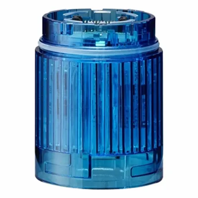 PATLITE Tower Light Module: Steady, 24V DC, Blue, 40 mm Overall Dia, 40 mm Overall Ht - Steady Light Modules