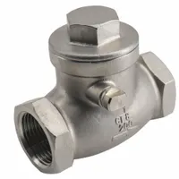 APPROVED VENDOR Check Valve: Swing, Inline Valve Body, 1 1/4 in Pipe Size, FNPT x FNPT, Horizontal (MPN 06H041N01114)