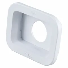 White rubber grommet for sealing wiring entry points in vehicle lighting systems. Prevents moisture and debris from reaching electrical connections. Suitable for use in truck, trailer, and heavy-duty lighting applications.