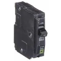 SQUARE D Miniature Circuit Breaker: 15 A, 120/240V AC, Single Phase, 22kA at 120/240V AC, 1 Poles (MPN QO115VH)