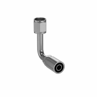 Parker 90° Long Elbow Crimp Hydraulic Hose Fitting - Parker Crimp Hydraulic Hose Fittings with JIC Connection